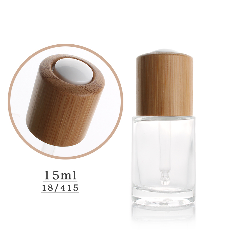 Luxury clear glass bottle essential oil or serum dropper bottle