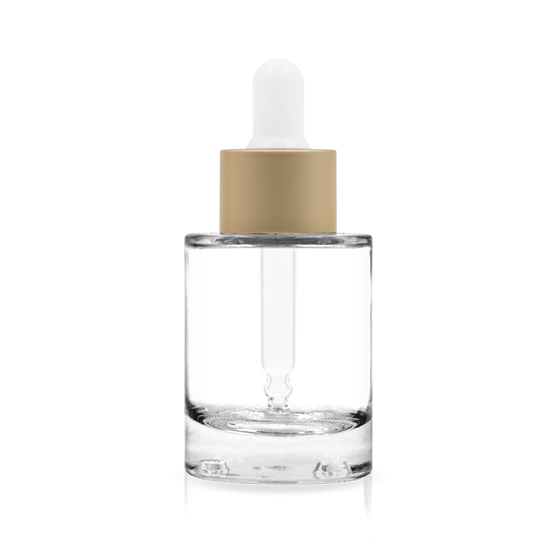 Luxury clear glass bottle essential oil or serum dropper bottle