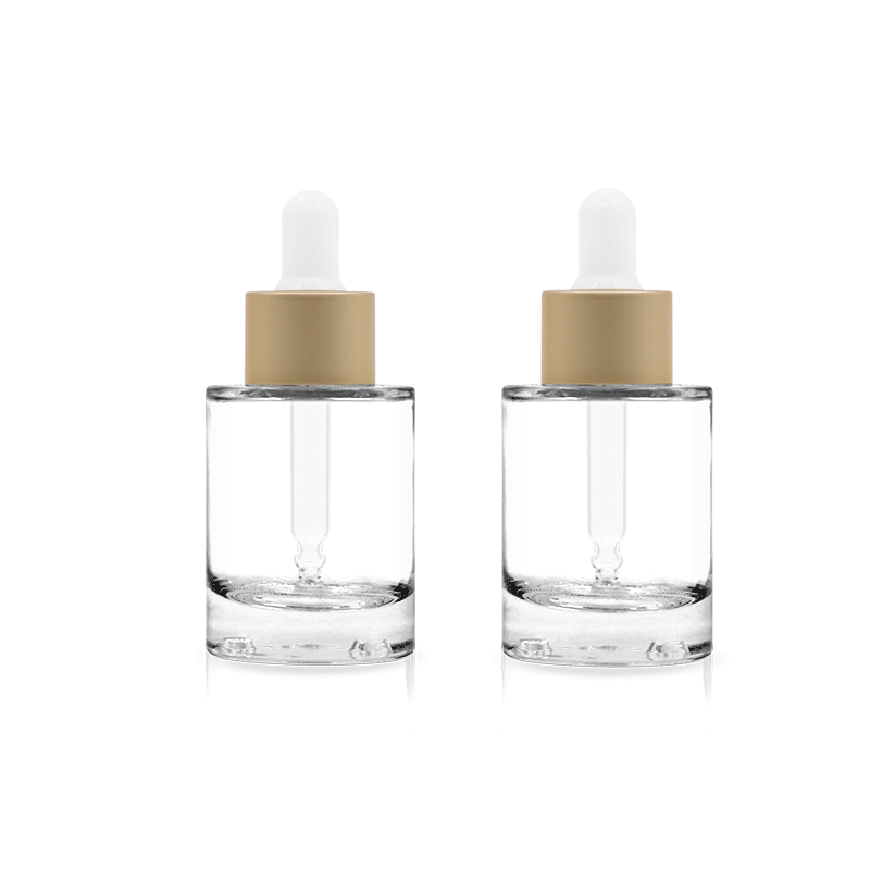 Luxury clear glass bottle essential oil or serum dropper bottle