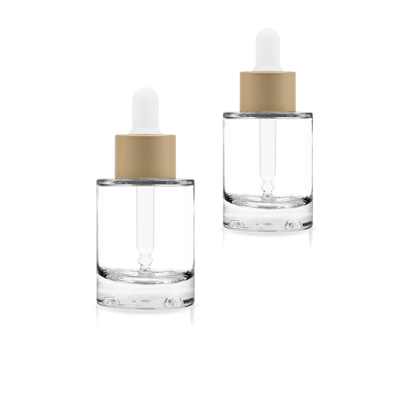 Luxury clear glass bottle essential oil or serum dropper bottle