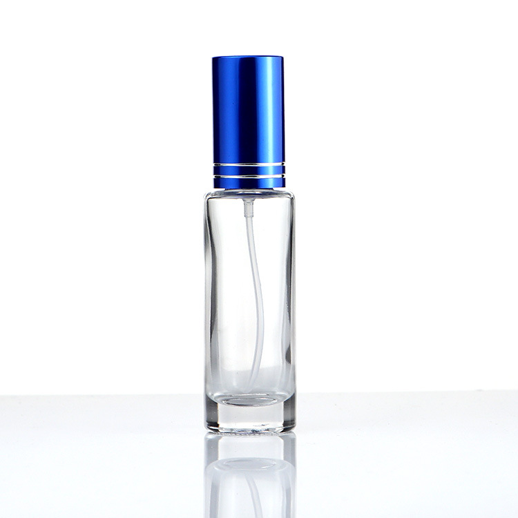 Luxury clear perfume cosmetic packaging clear glass bottles container for personal care