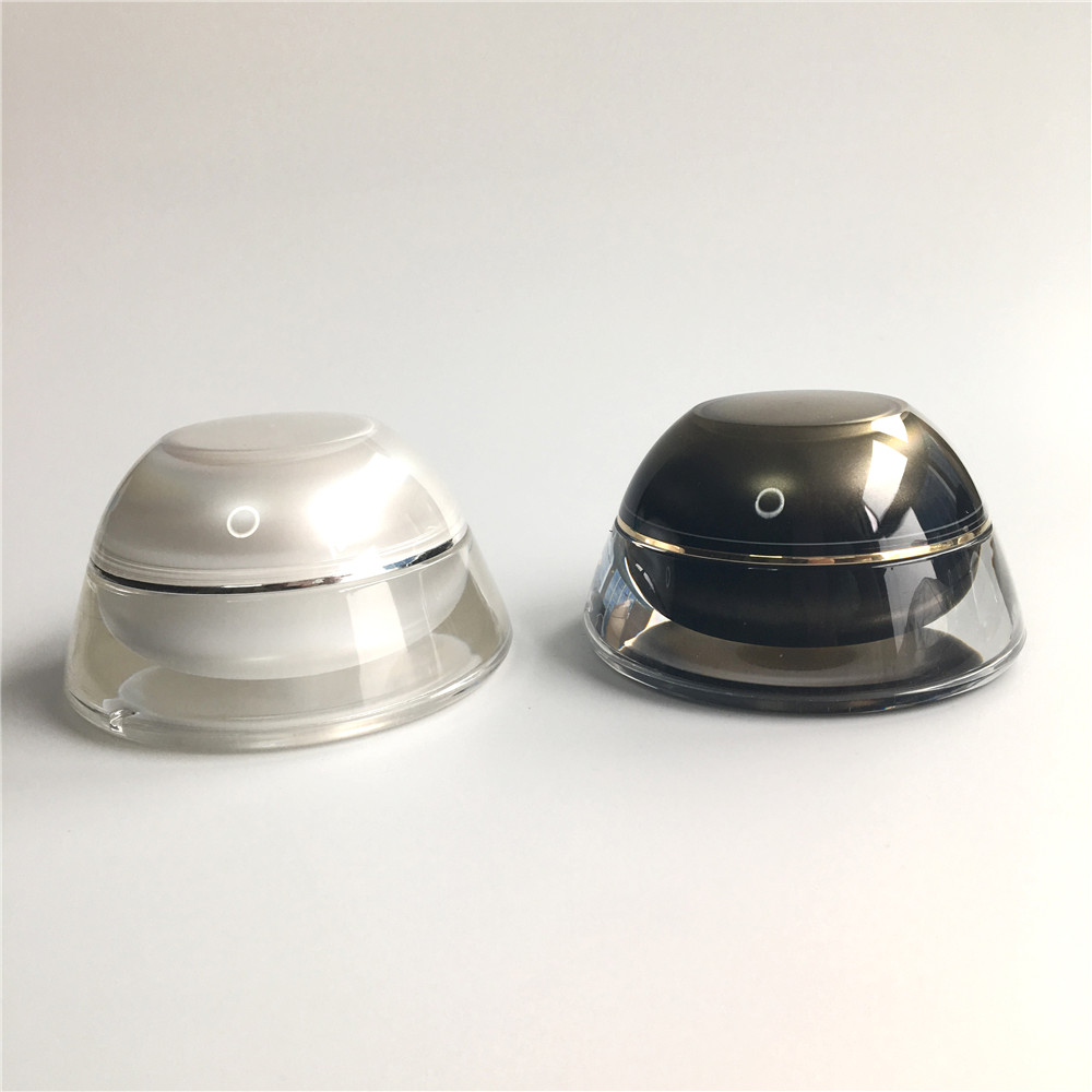 Luxury cone shape cosmetic containers and jars for cream