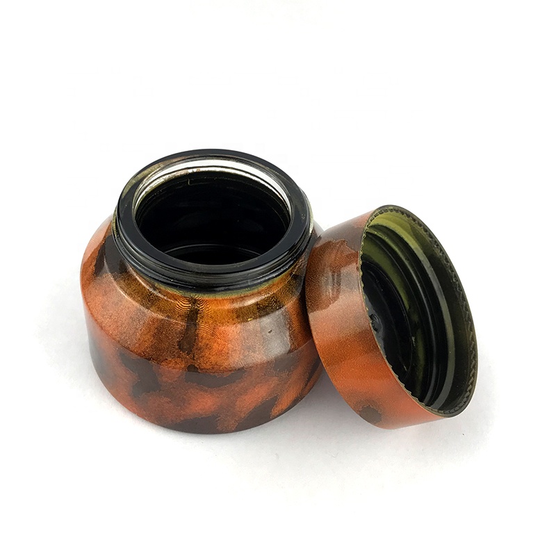 Luxury cosmetic 1oz 30ml 60ml cream jar for skin care glass cosmetic jar