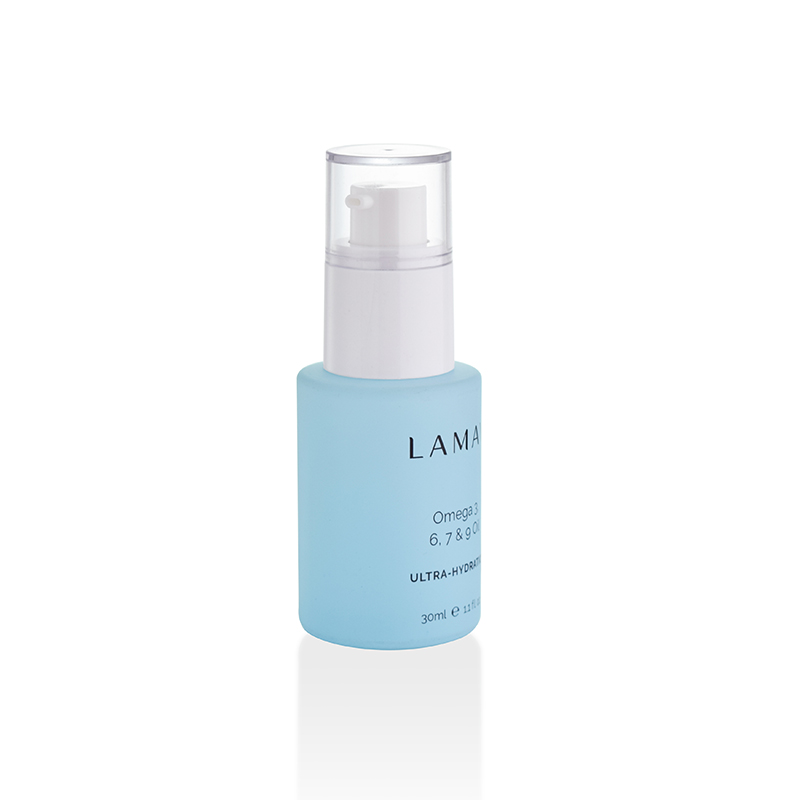Luxury cosmetic bottle 20ml 30ml colored serum bottle with pump cosmetic glass jars manufacturer