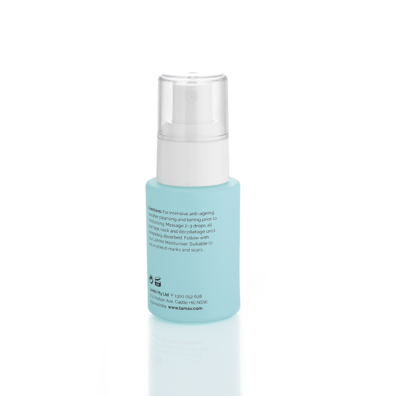 Luxury cosmetic bottle 20ml 30ml colored serum bottle with pump cosmetic glass jars manufacturer