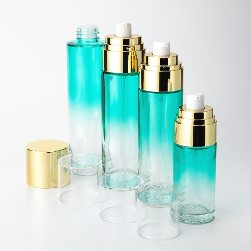 Luxury cosmetic bottle glass cosmetics containers and packaging 5g 10g 15g 20g 25g 30g 50g 100g 	 glass jars for creams and loti