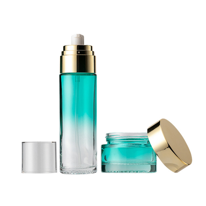 Luxury cosmetic bottle glass cosmetics containers and packaging 5g 10g 15g 20g 25g 30g 50g 100g 	 glass jars for creams and loti