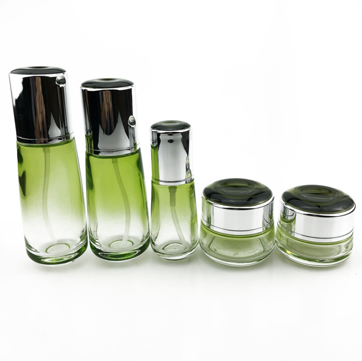 Luxury cosmetic bottle glass cosmetics containers and packaging 5g 10g 15g 20g 25g 30g 50g 100g 	 glass jars for creams and loti