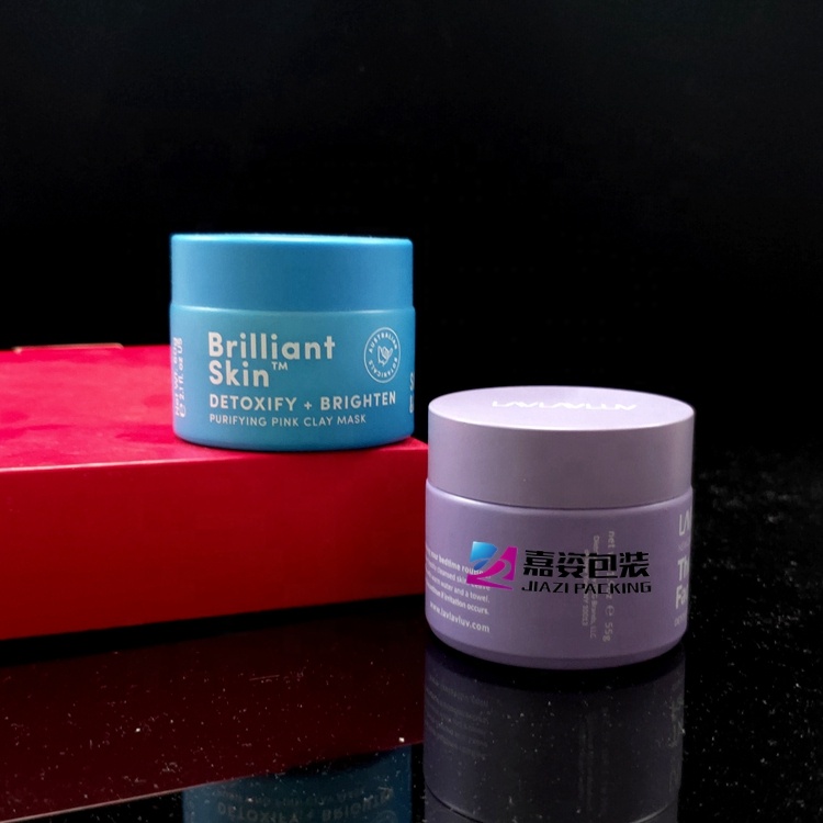 Luxury cosmetic cream packaging 1oz 30ml 50ml white porcelain jar for clay mask