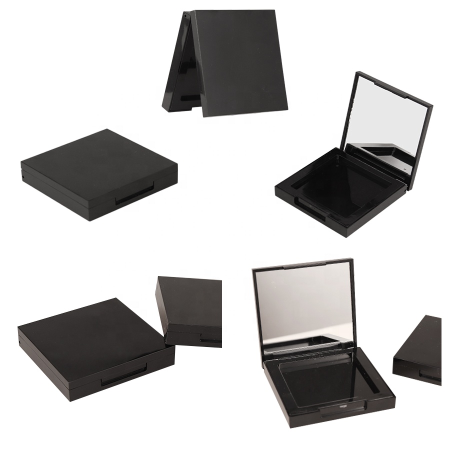 Luxury cosmetic empty square compact powder case container packaging for make up packing