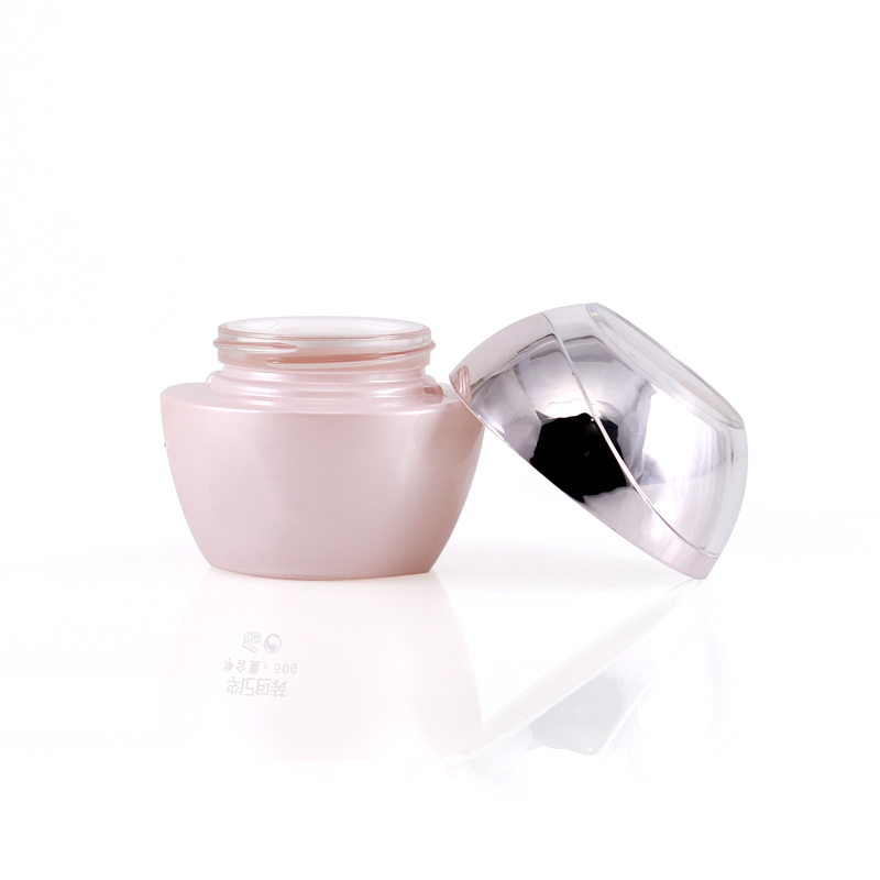 Luxury cosmetic glass container set cream jar lotion glass bottle