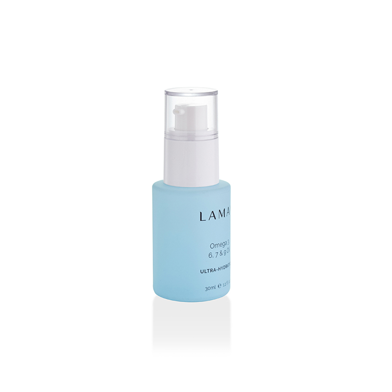 Luxury cosmetic packaging 20ml 30ml 40ml 50ml 60ml 100ml 120ml perfume lotion set matte blue pump frosted spray glass bottle