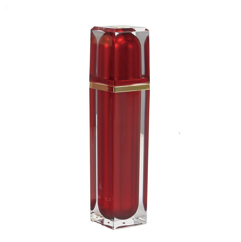 Luxury cosmetic packaging Clear square Plastic Cream Jar and bottle set for Beauty Care