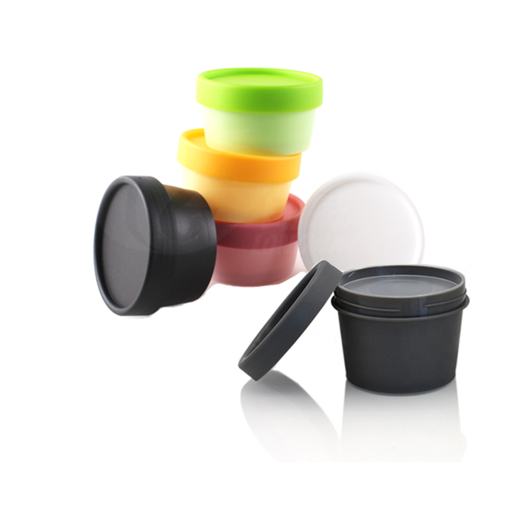 Luxury cosmetic packaging Facial Mask 50g 100g 200g empty purple black plastic pp cosmetic cream jar Plastic cream Jar for mask