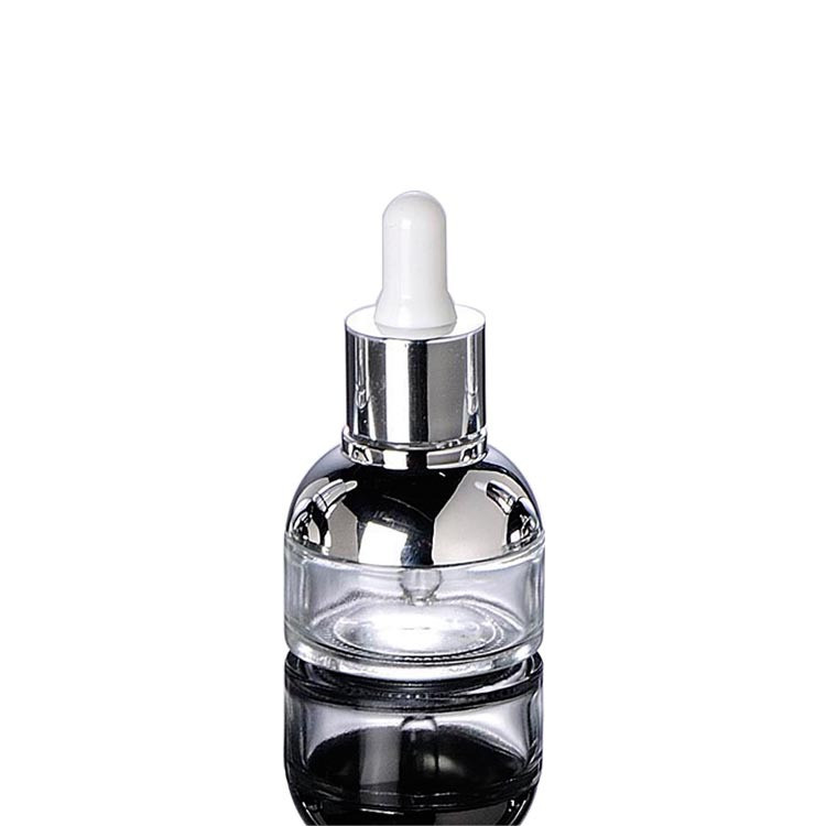 Luxury cosmetic packaging bottle 1oz fancy glass dropper bottle CBD oil serum packaging bottle 30ml 20ml 50ml