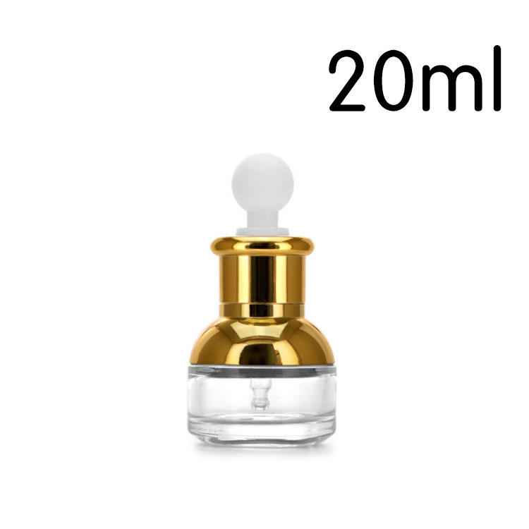Luxury cosmetic packaging bottle 1oz fancy glass dropper bottle CBD oil serum packaging bottle 30ml 20ml 50ml