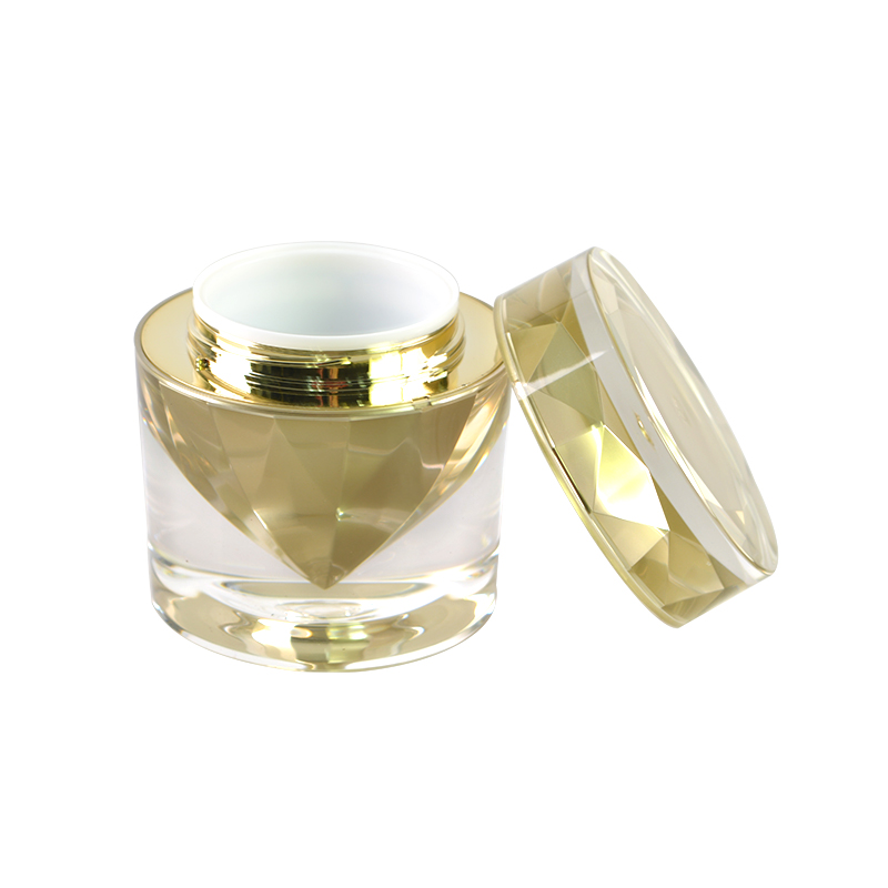 Luxury cosmetic packaging containers acrylic diamond cream jar