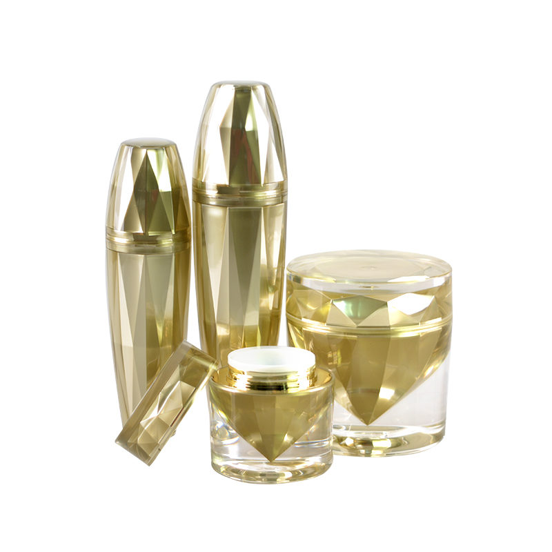 Luxury cosmetic packaging containers acrylic diamond cream jar