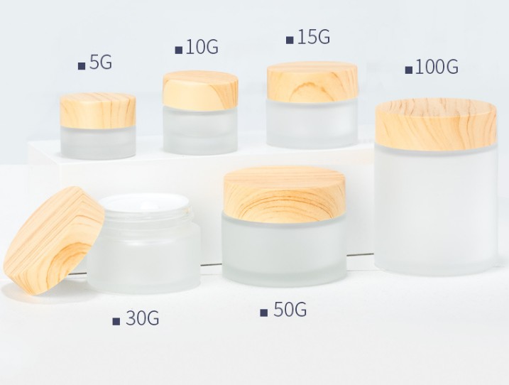 Luxury cosmetic packaging5g 10g 20g 30g 50g 60g 80g bamboo wooden cosmetic cream jars with plastic inner