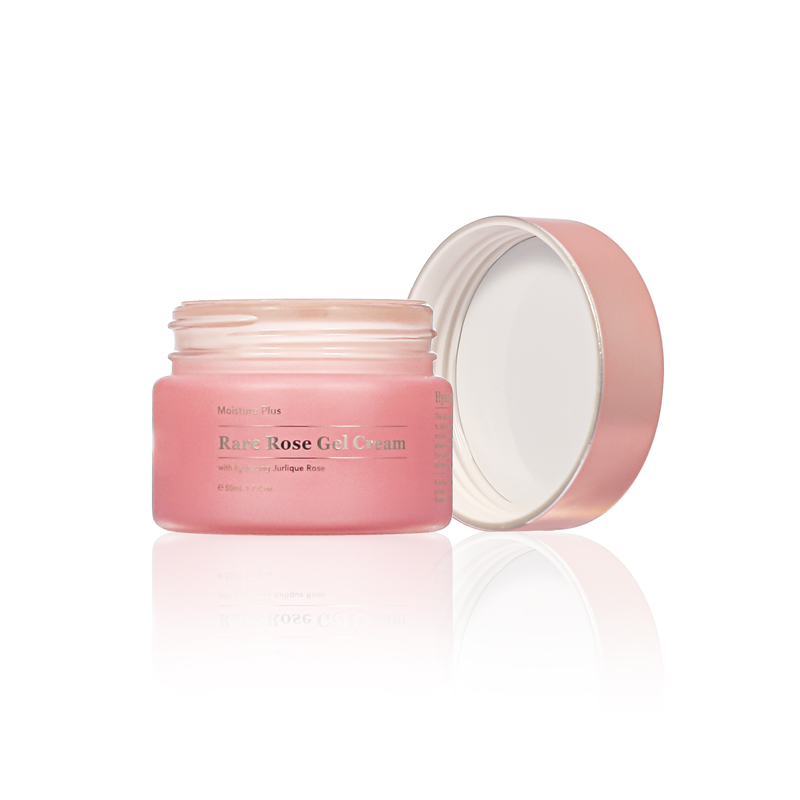 Luxury cosmetic skincare packaging glass lotion bottle and cream jar