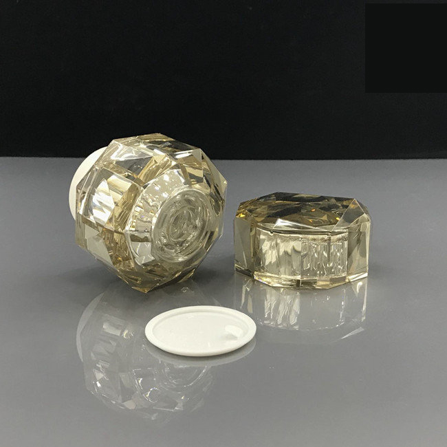 Luxury cosmetics acrylic lotion bottle and cream jar sets