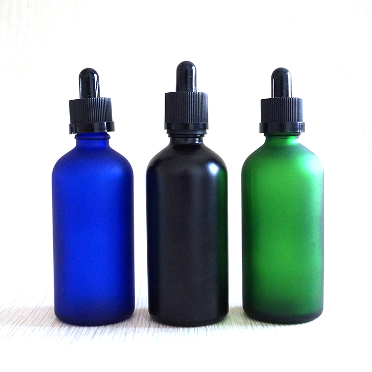 Luxury custom cbd packaging cosmetics logo printing dropper glass oil bottle with paper box