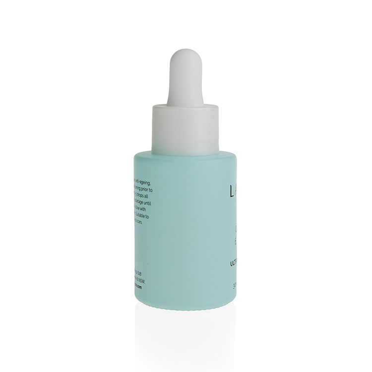 Luxury custom color serum bottles 20ml 30ml 40ml 50ml 60ml 100ml 120ml matte yellow blue green pink glass dropper bottle 2 oz