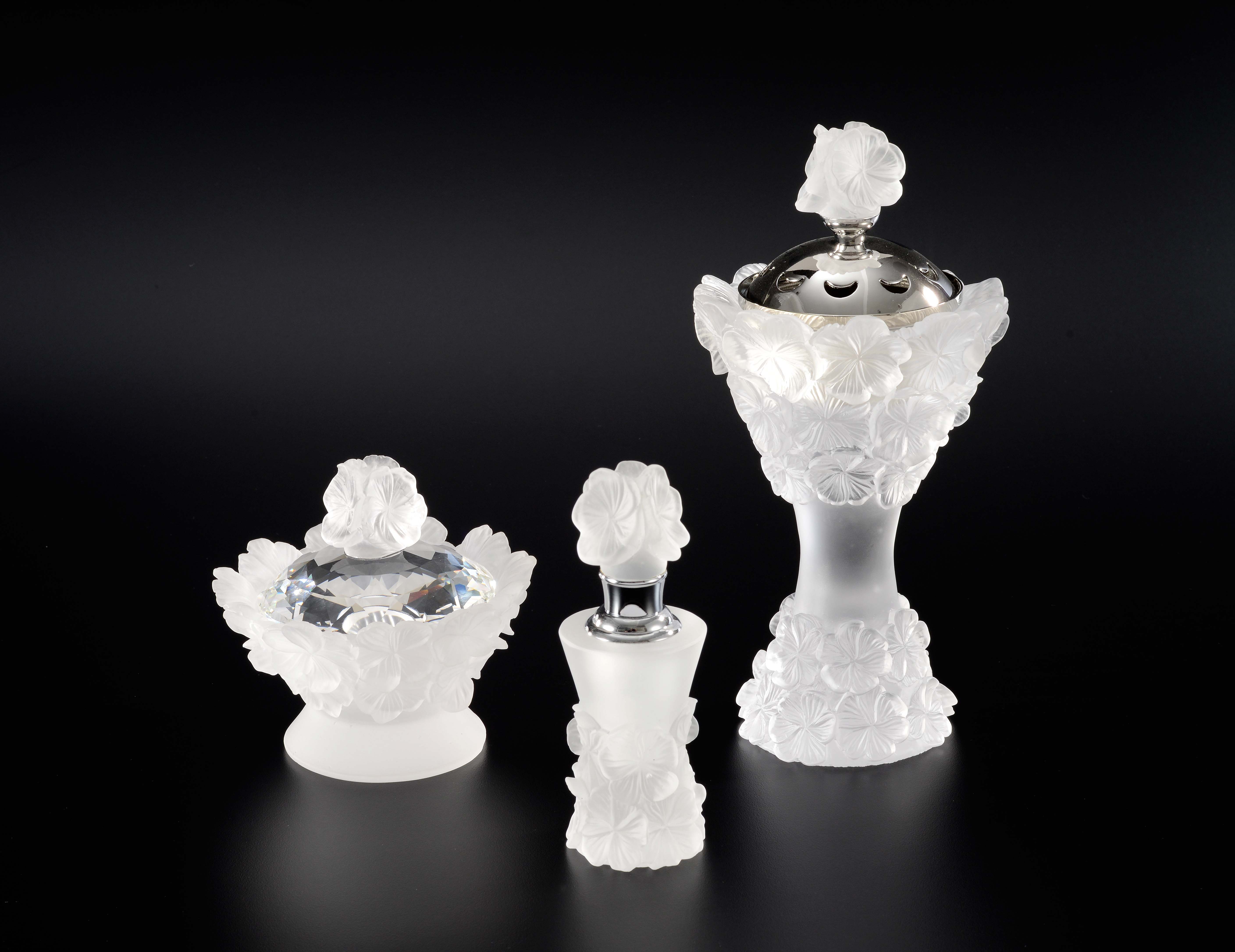 Luxury custom dropper bottle glass crystal Essential oil perfume bottles for home decoration