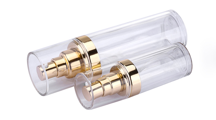 Luxury custom logo clear acrylic cosmetic bottle jar with good price empty cosmetic cosmetic package lotion bottle toner bottle