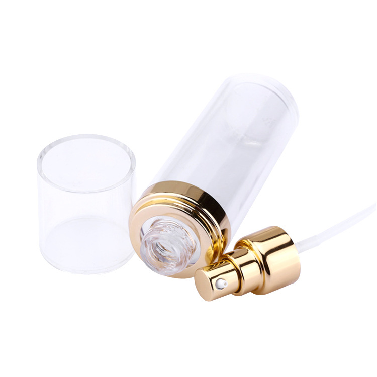 Luxury custom logo clear acrylic cosmetic bottle jar with good price empty cosmetic cosmetic package lotion bottle toner bottle