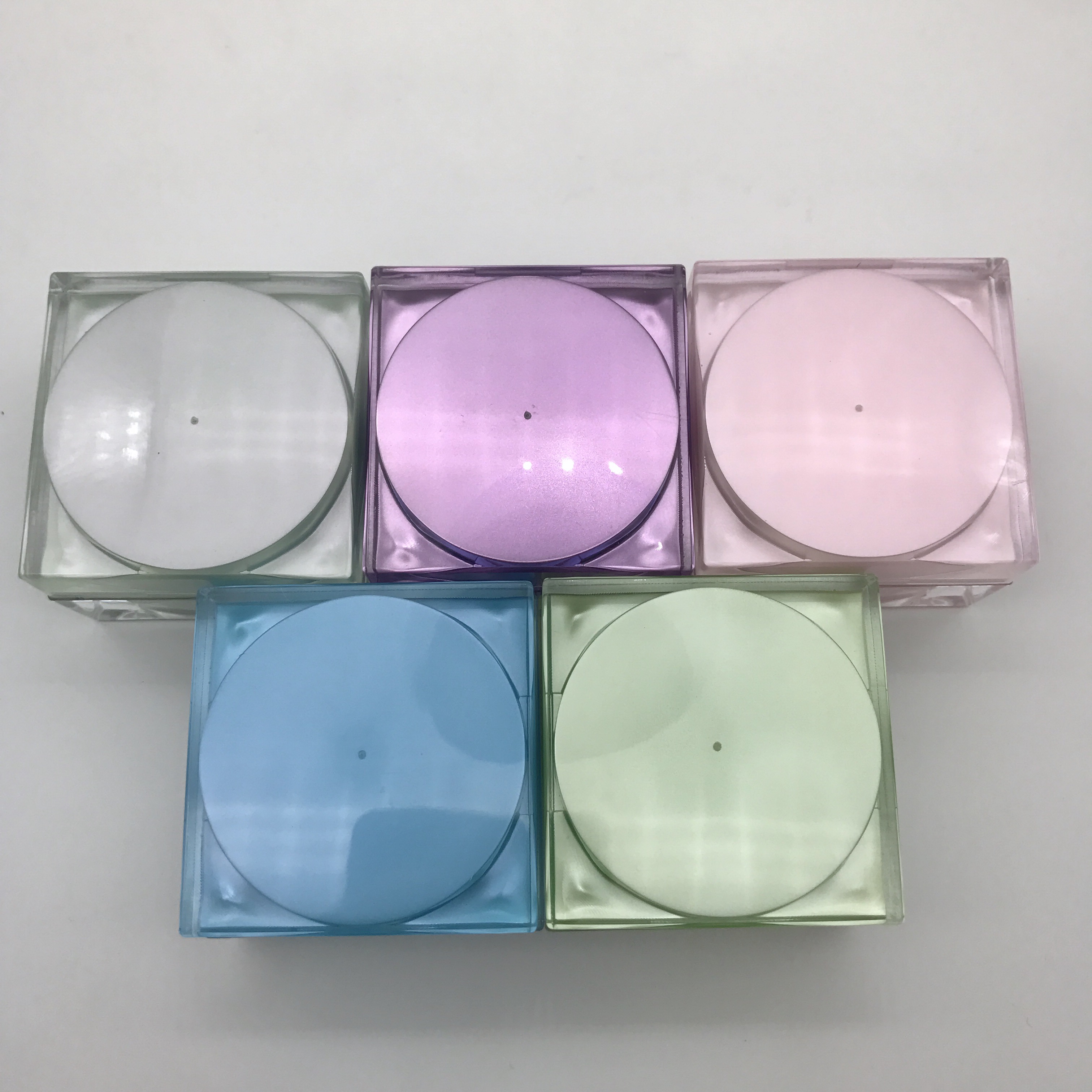 Luxury customized colored square acrylic cream jar for skin care