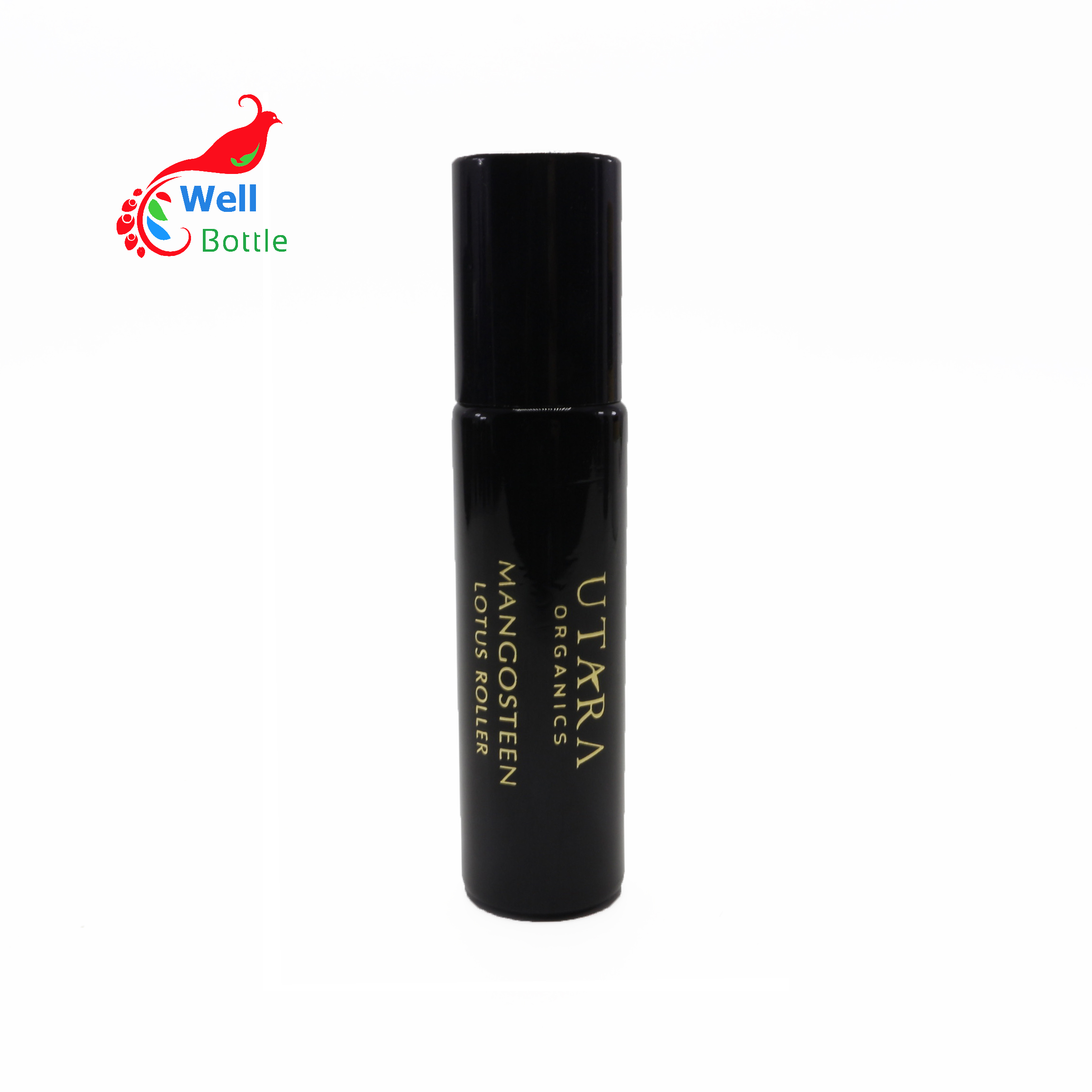 Luxury dark violet perfume glass bottles 10ml black roll on bottle for Essential oil  DV313E