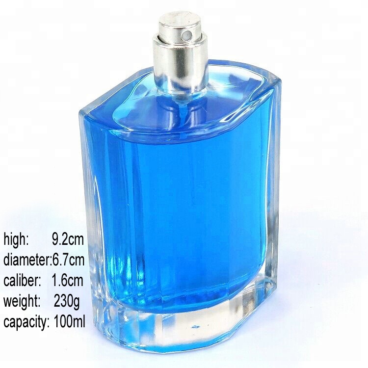 Luxury design 100ml empty vintage perfume bottles for purple bottle perfume