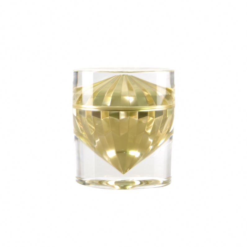 Luxury diamond acrylic cream jar cosmetic packaging jars
