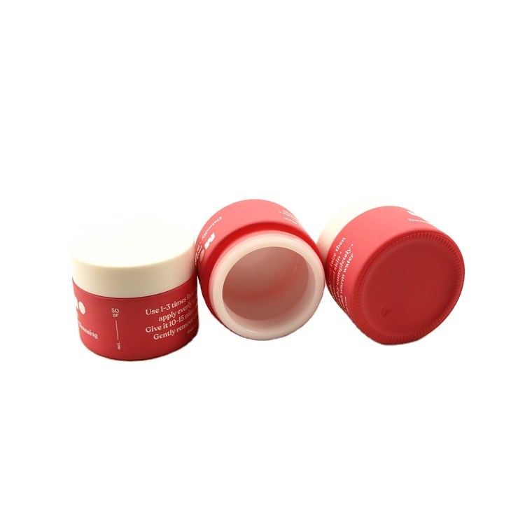 Luxury empty 15ml 30ml 50ml 100ml round opal white ceramic cosmetic cream glass jar for skin care packaging