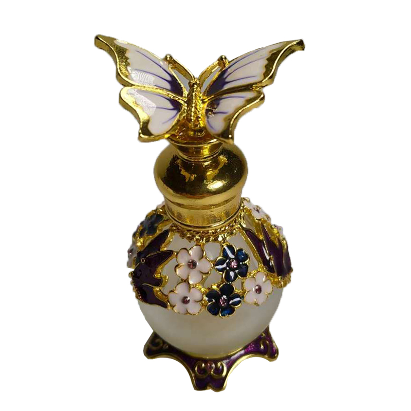 Luxury empty perfume glass bottle 15ml 30ml dubai hot sale with retro design