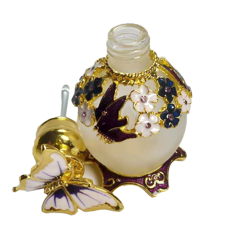 Luxury empty perfume glass bottle 15ml 30ml dubai hot sale with retro design
