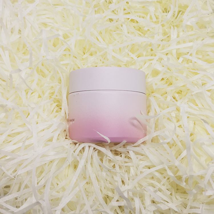 Luxury face cream pink clay cosmetic cream container 100g custom white cosmetic ceramic jar with lid