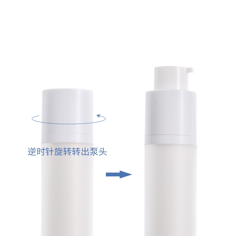 Luxury factory direct sale cosmetic packaging bottle 15ML vacuum pump lotion spray bottle 30ML plastic lotion bottle