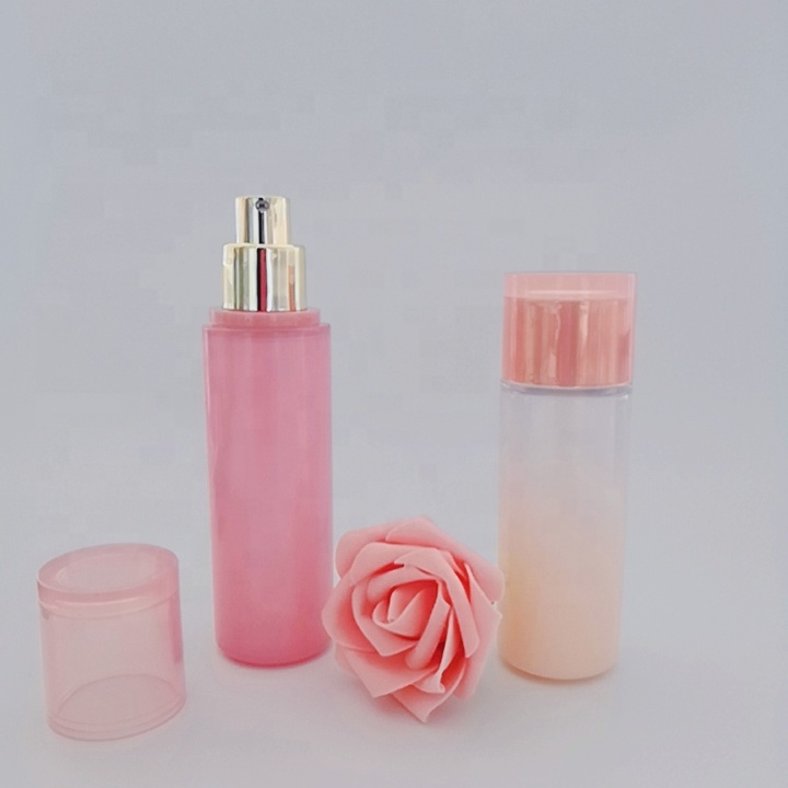 Luxury glass bottle skincare cosmetic bottles and jars set