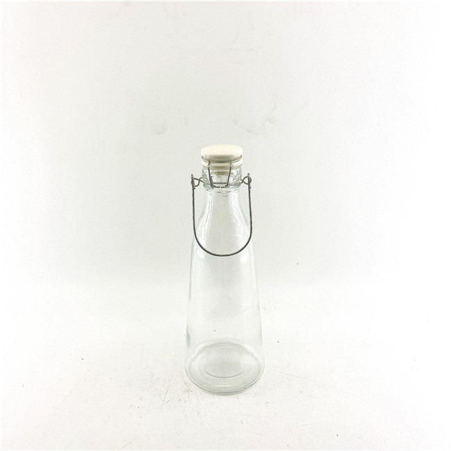 Luxury glass fermenting jars air tight clear glass jars with ceramic lids