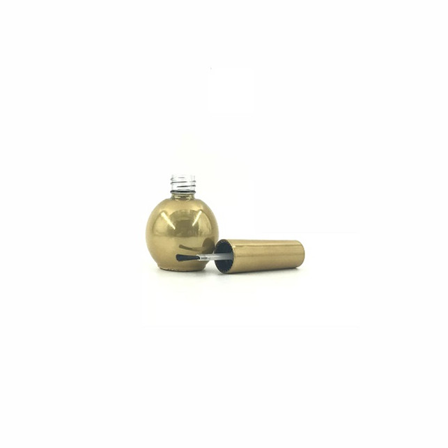 Luxury gold uv frosted dropper bottle with gold cap
