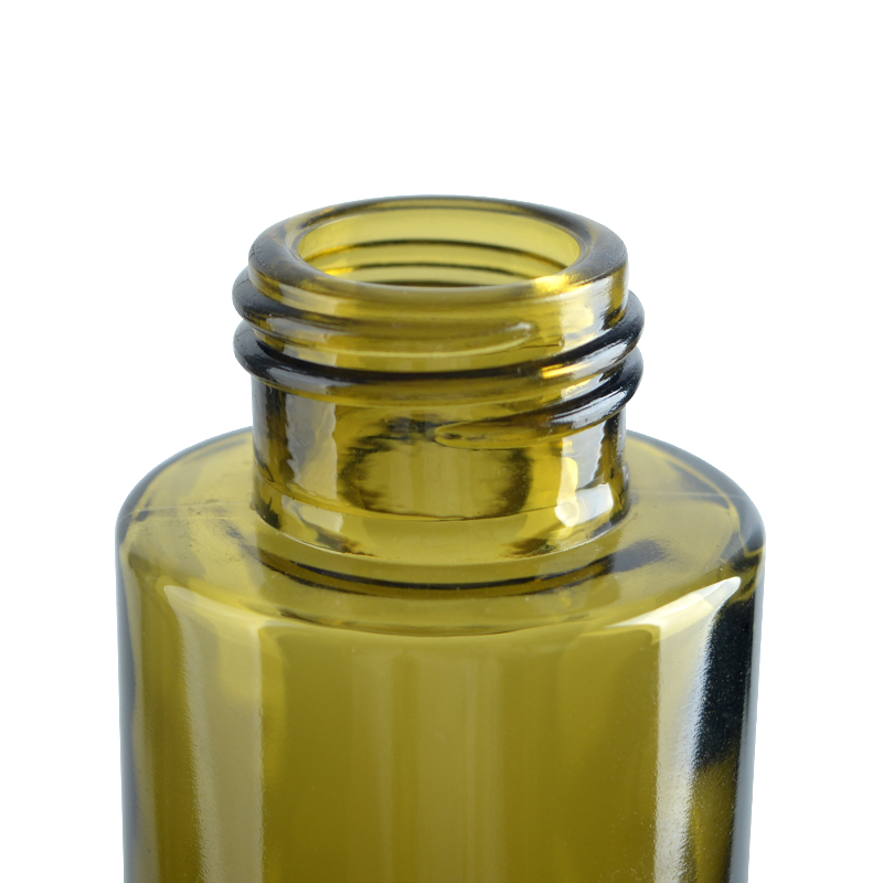 Luxury green glass packaging container glass bottle and jar