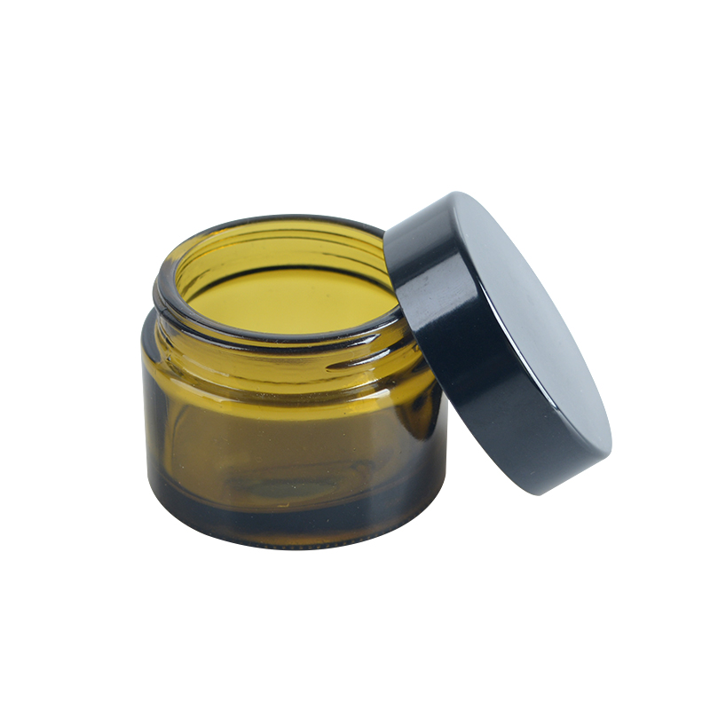 Luxury green glass packaging container glass bottle and jar