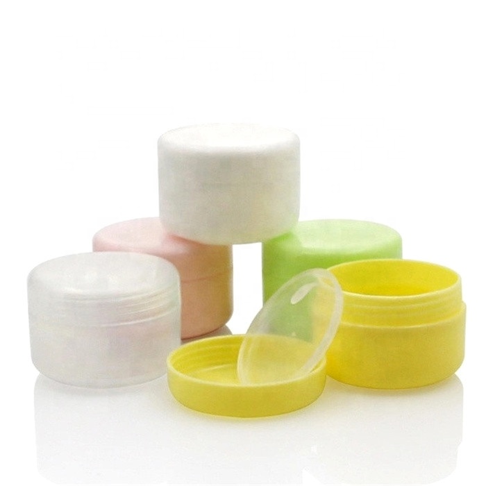 Luxury high-end 8 oz 250ml white clear pink yellow green plastic cosmetic jars wholesale