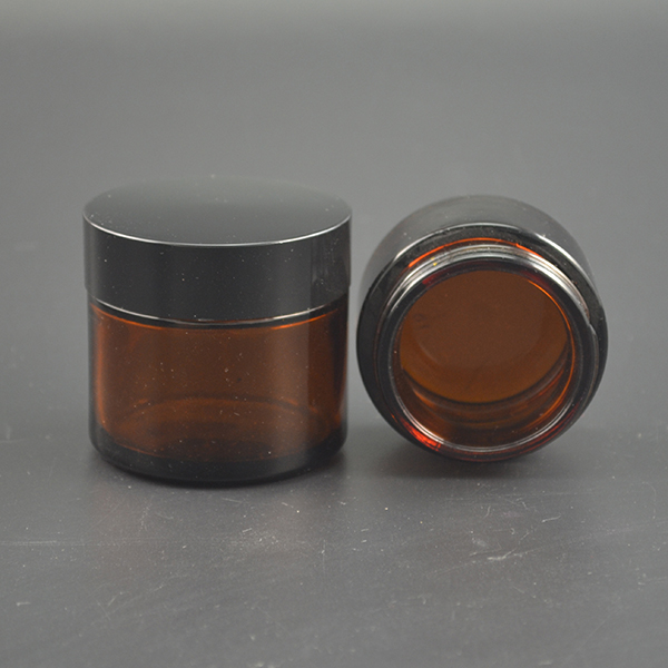 Luxury high quality 15g 20g 30g 50g 100g cosmetic amber glass jar for face cream