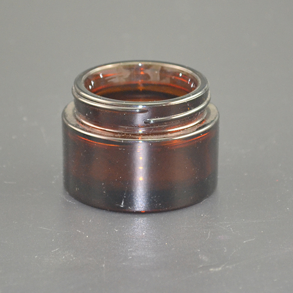 Luxury high quality 15g 20g 30g 50g 100g cosmetic amber glass jar for face cream