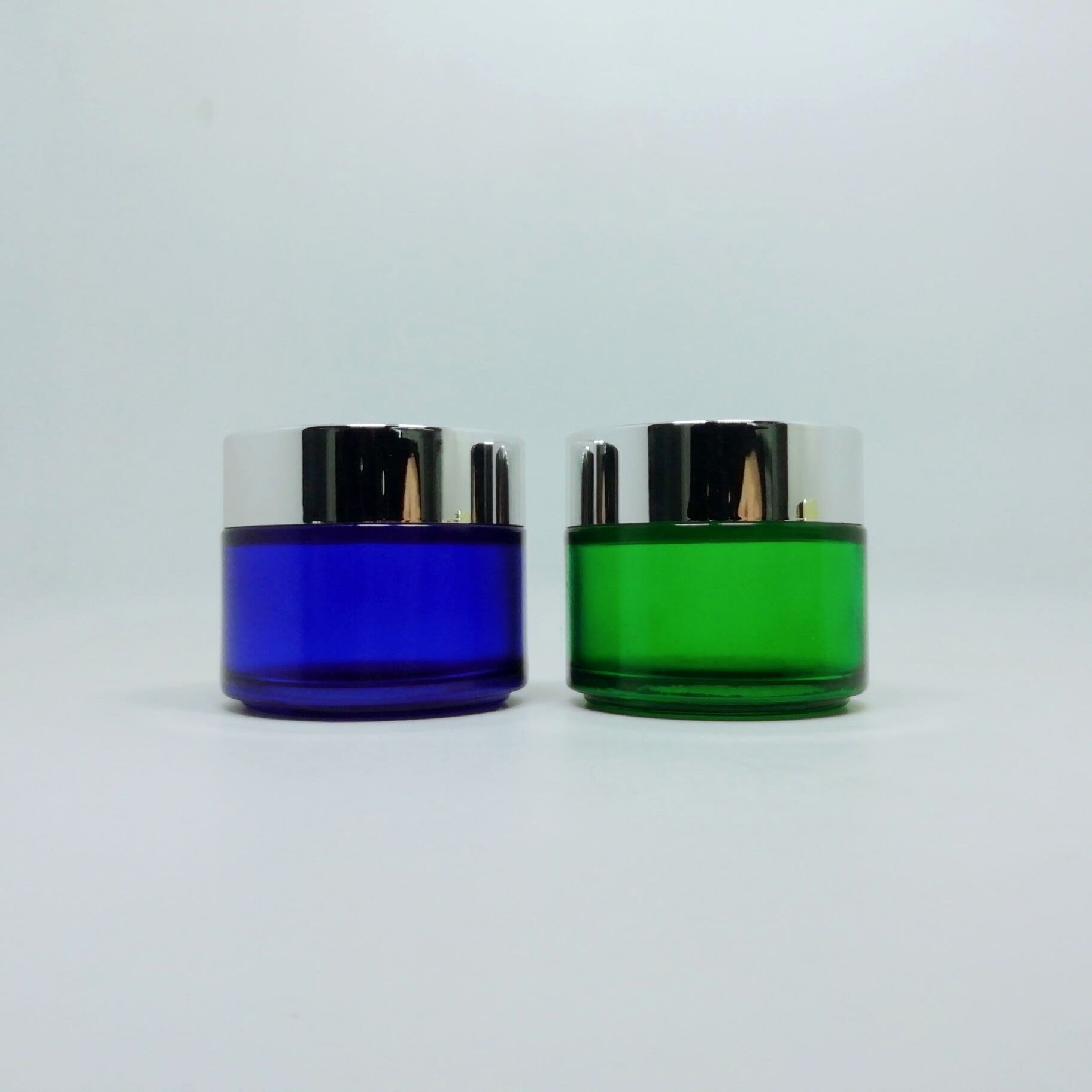 Luxury high quality 5g 10g 15g 20g 30g 50g 100g face cream cosmetic purple green black glass jar