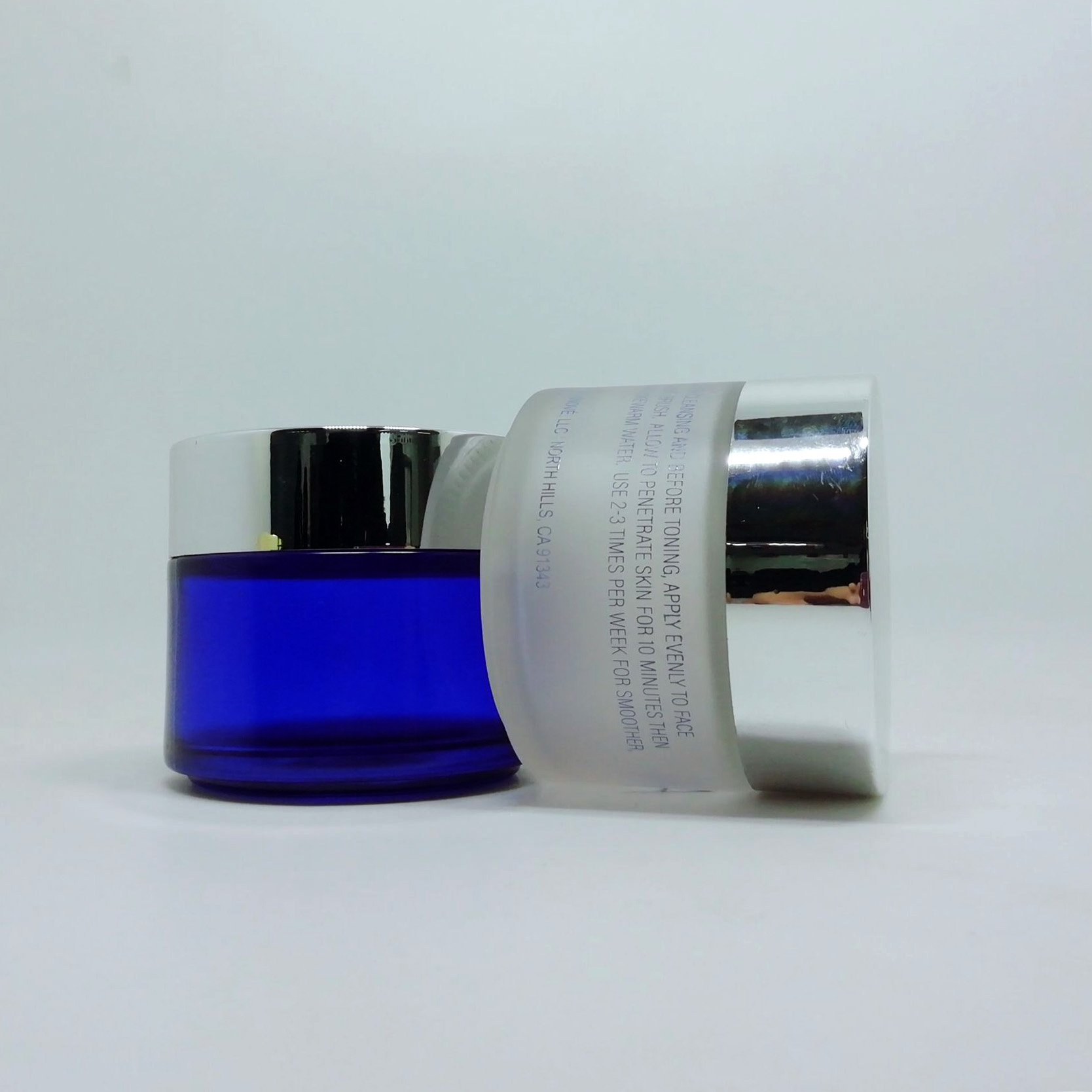 Luxury high quality 5g 10g 15g 20g 30g 50g 100g face cream cosmetic purple green black glass jar