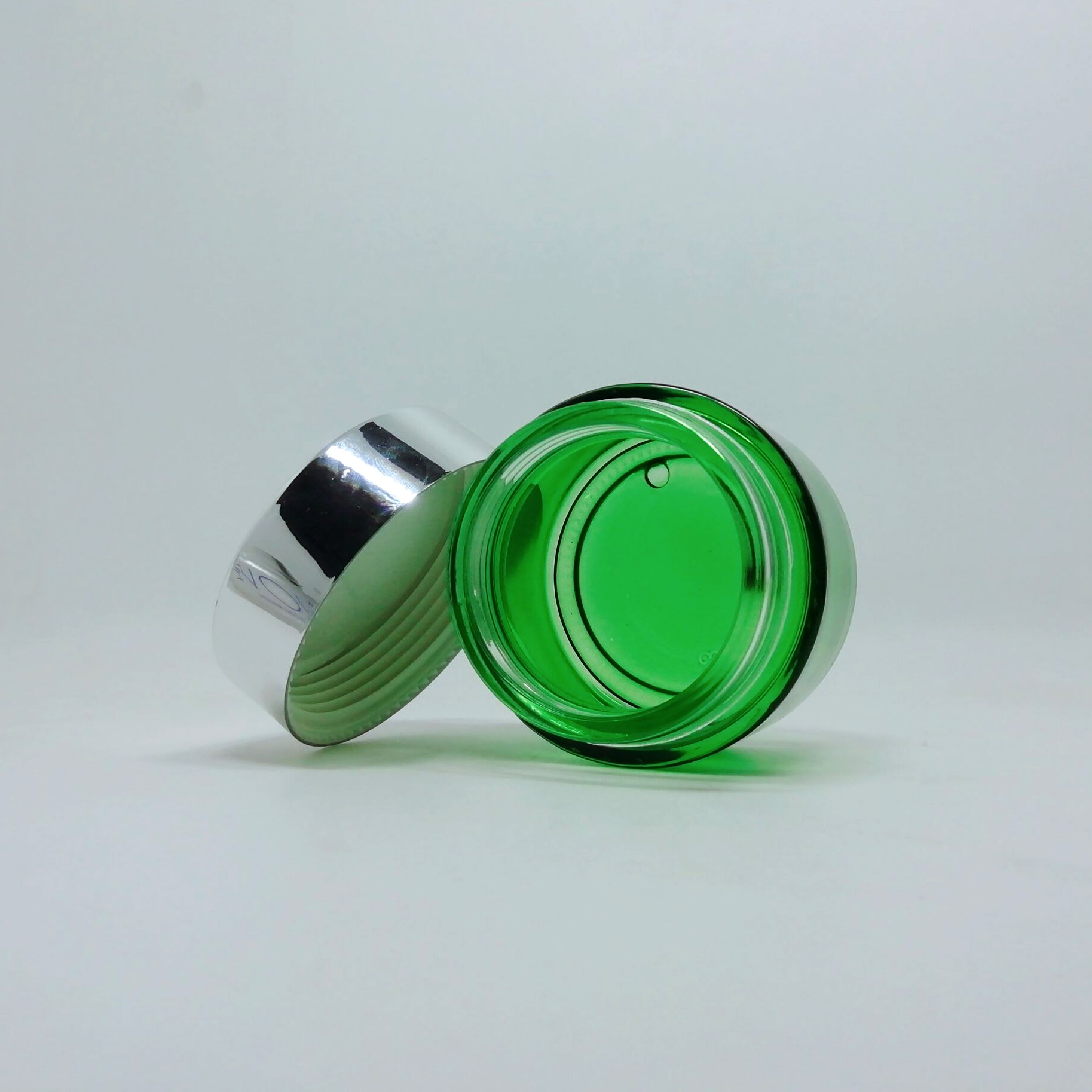 Luxury high quality 5g 10g 15g 20g 30g 50g 100g face cream cosmetic purple green black glass jar